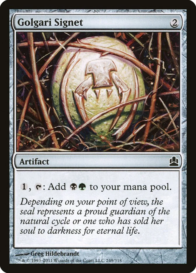 Golgari Signet 「CMD/249」「EN」