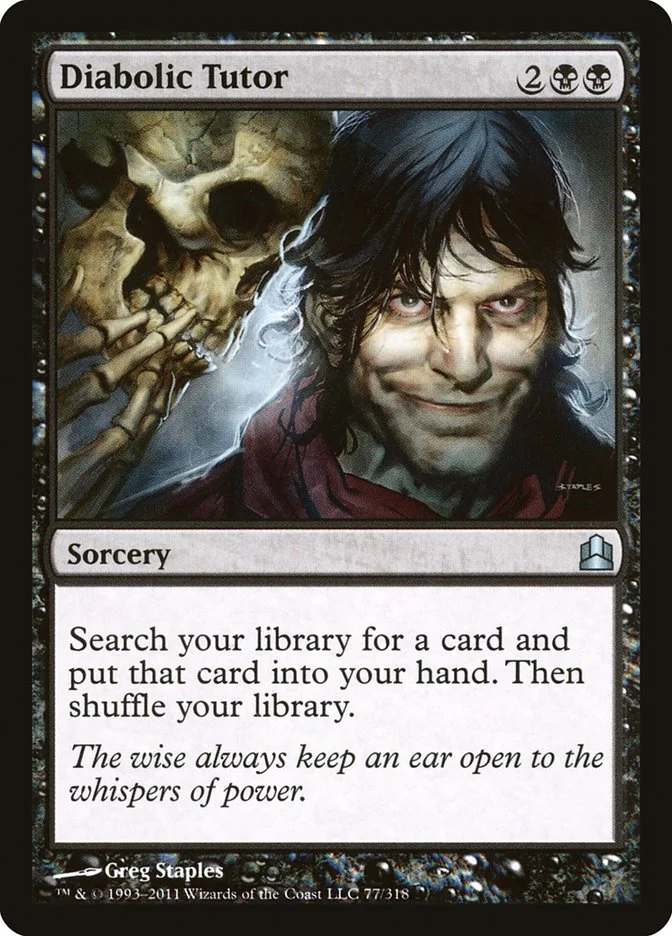 Diabolic Tutor 「CMD/77」「EN」