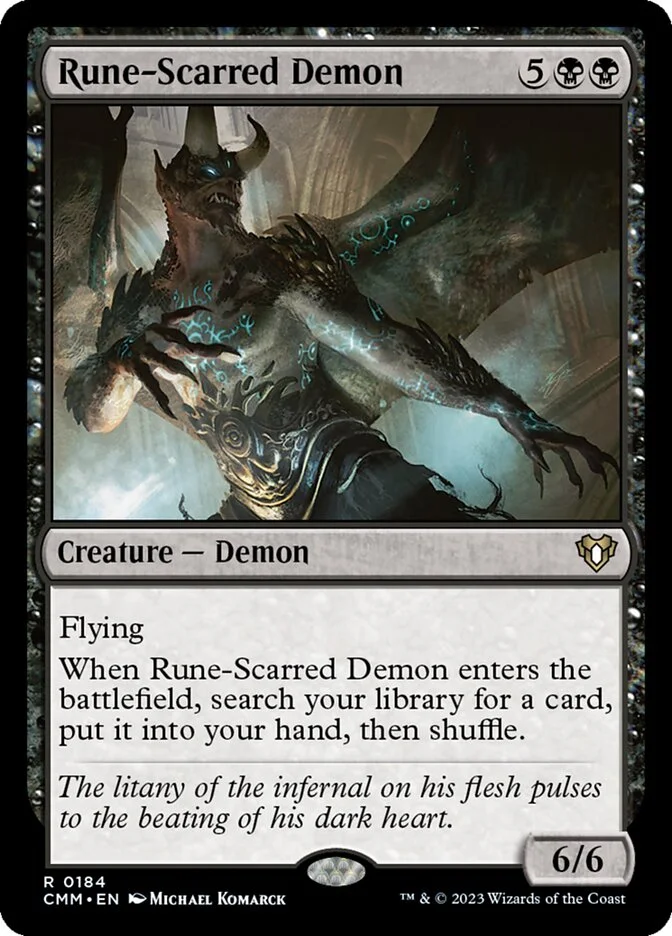 Rune-Scarred Demon 「CMM/184」「EN」