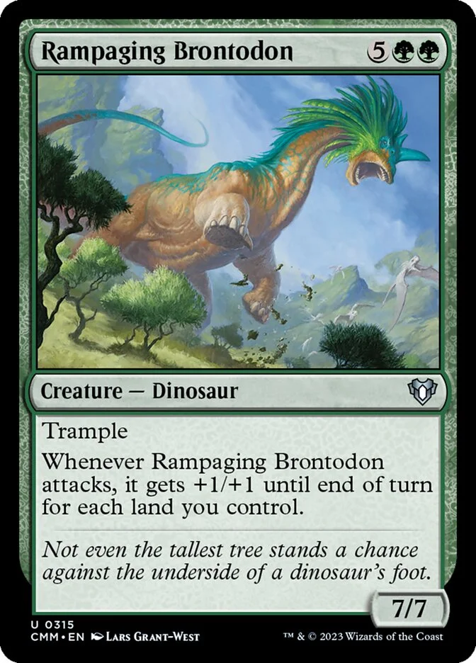 Rampaging Brontodon 「CMM/315」「EN」