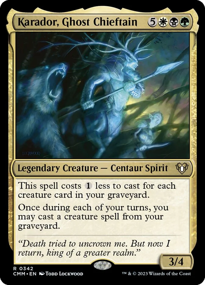 Karador, Ghost Chieftain 「CMM/342」「EN」