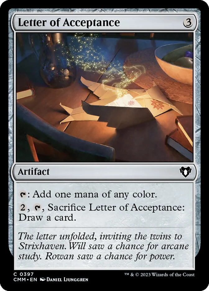 Letter of Acceptance 「CMM/397」「EN」