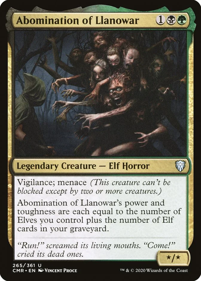 Abomination of Llanowar 「CMR/265」「EN」