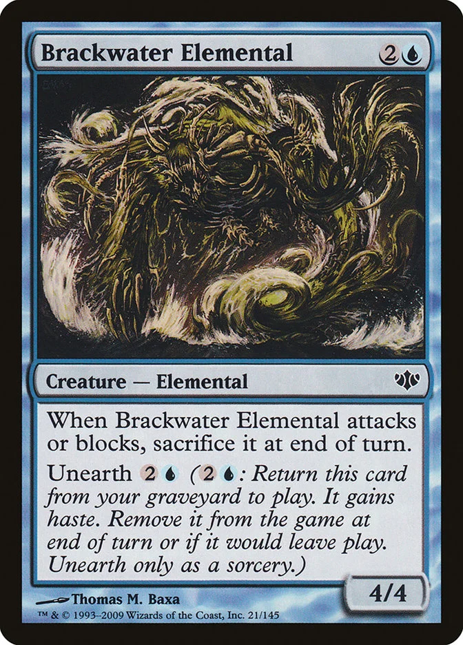 Brackwater Elemental 「CON/21」「EN」