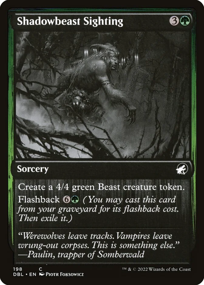 Shadowbeast Sighting 「DBL/198」「EN」