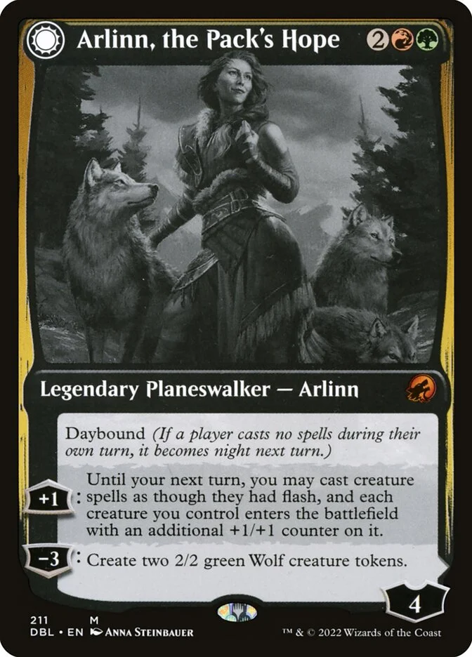Arlinn, the Pack's Hope // Arlinn, the Moon's Fury 「DBL/211」「EN」