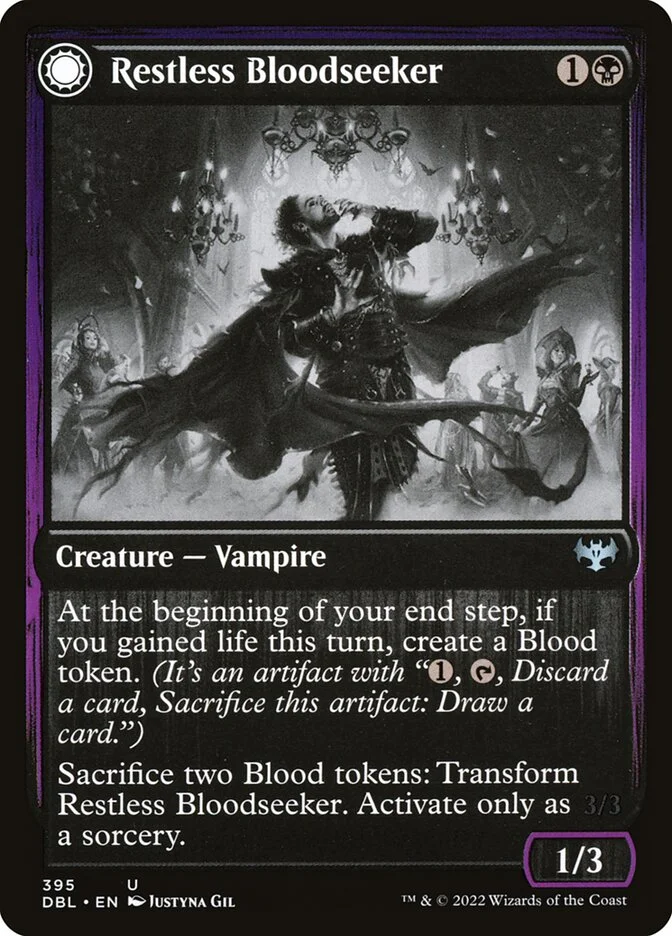 Restless Bloodseeker // Bloodsoaked Reveler 「DBL/395」「EN」