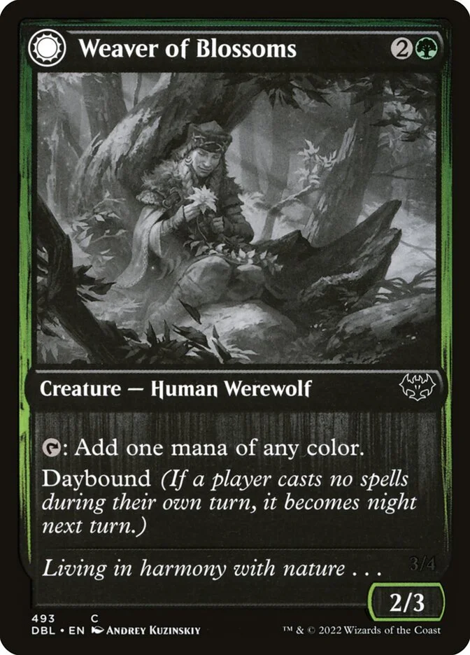 Weaver of Blossoms // Blossom-Clad Werewolf 「DBL/493」「EN」