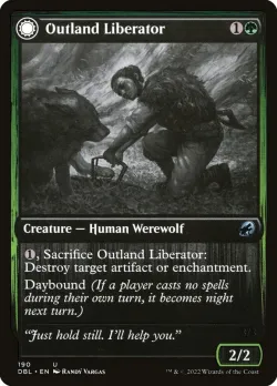 Outland Liberator // Frenzied Trapbreaker #190 · Magic: The Gathering