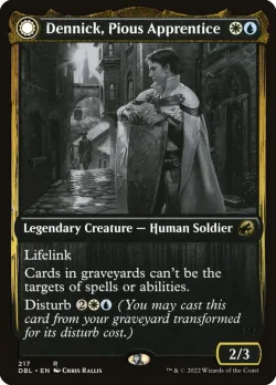 Dennick, Pious Apprentice // Dennick, Pious Apparition #217 · Magic: The Gathering
