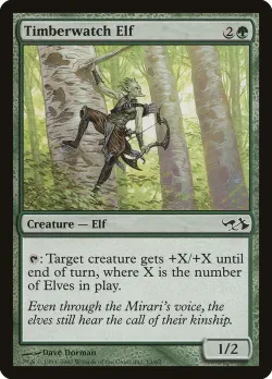 Timberwatch Elf #13 · Magic: The Gathering
