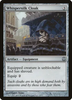 Whispersilk Cloak #23 · Magic: The Gathering