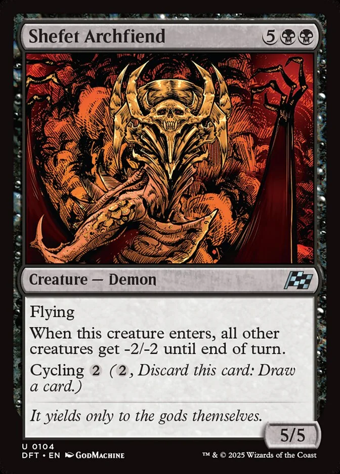 Shefet Archfiend 「DFT/104」「EN」