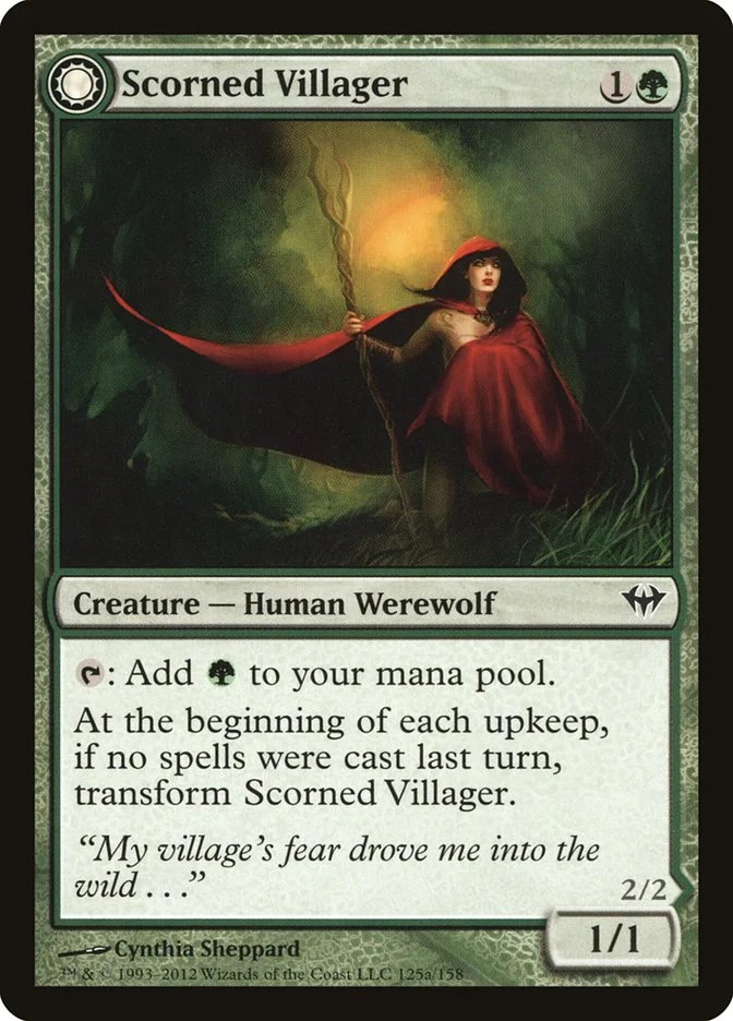 Scorned Villager // Moonscarred Werewolf 「DKA/125」「EN」