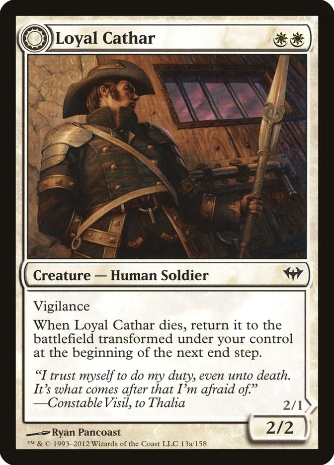 Loyal Cathar // Unhallowed Cathar 「DKA/13」「EN」