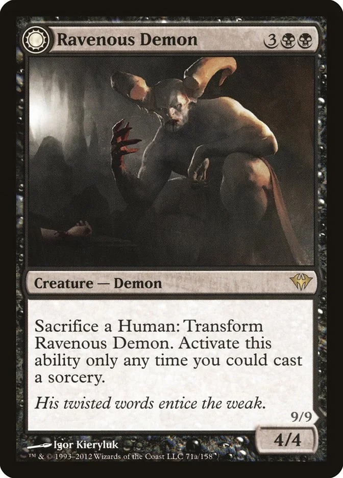 Ravenous Demon // Archdemon of Greed 「DKA/71」「EN」
