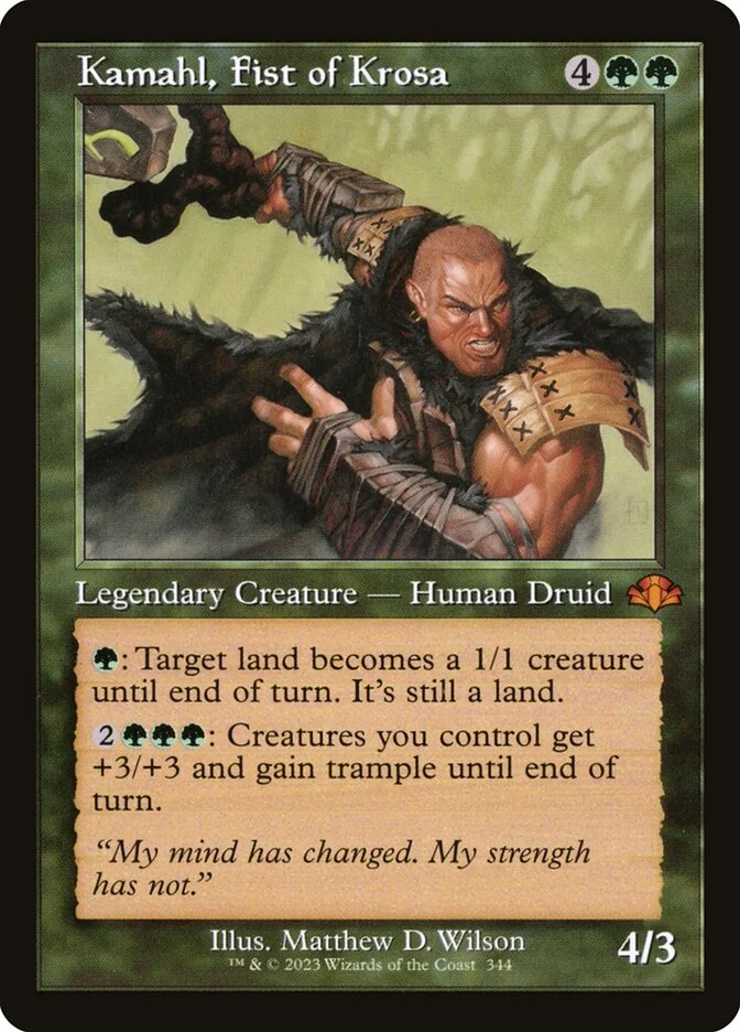 Kamahl, Fist of Krosa 「DMR/344」「EN」
