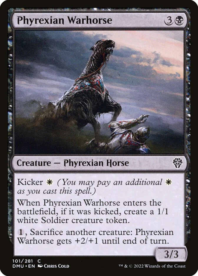 Phyrexian Warhorse 「DMU/101」「EN」