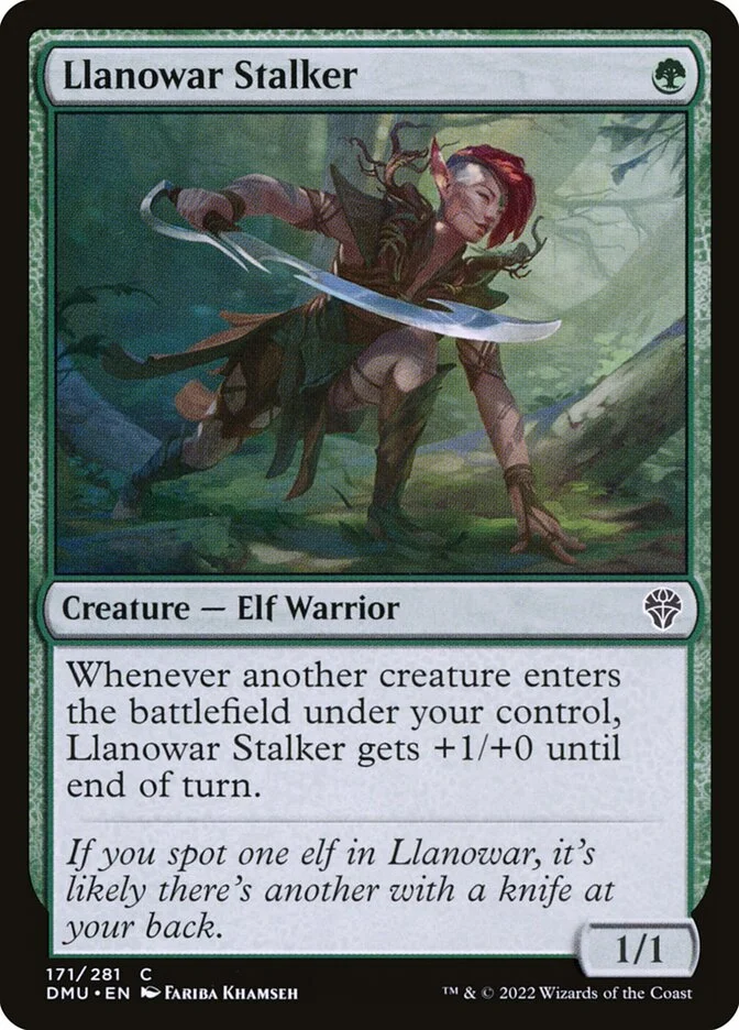 Llanowar Stalker 「DMU/171」「EN」