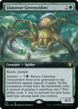 Llanowar Greenwidow 「DMU/415」「EN」