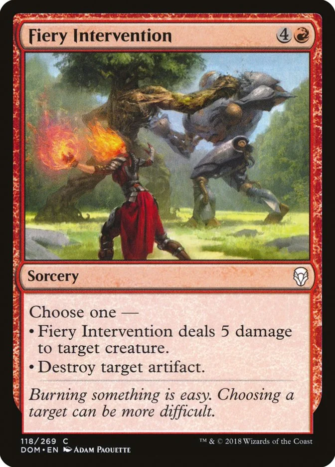 Fiery Intervention 「DOM/118」「EN」