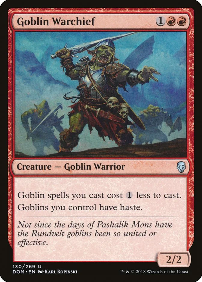 Goblin Warchief 「DOM/130」「EN」