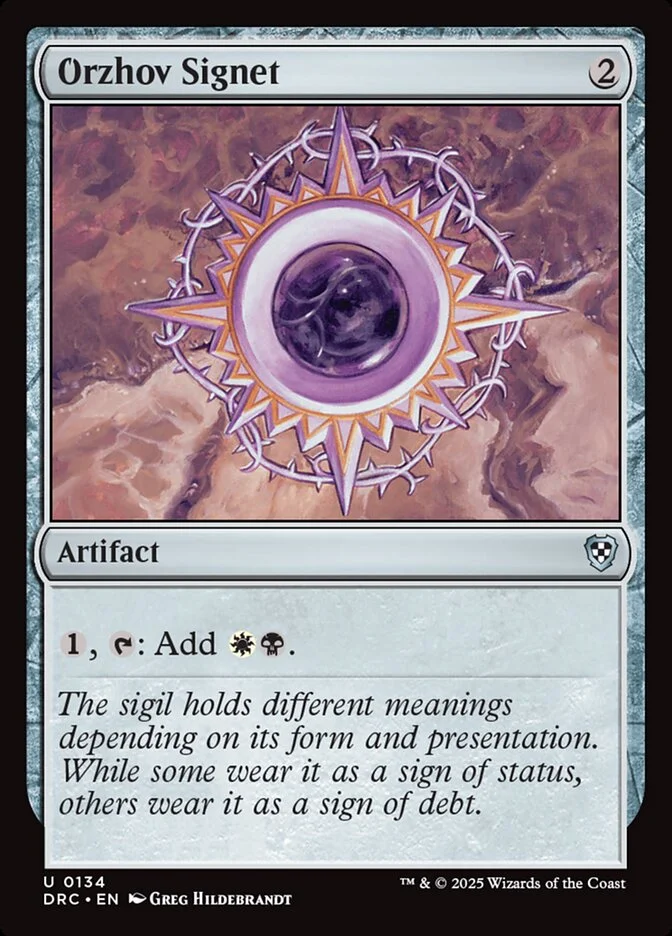 Orzhov Signet 「DRC/134」「EN」
