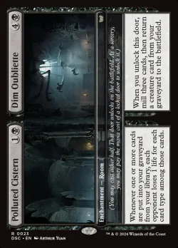 Polluted Cistern // Dim Oubliette #23 · Magic: The Gathering