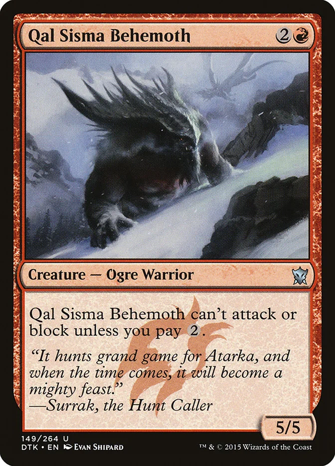 Qal Sisma Behemoth 「DTK/149」「EN」
