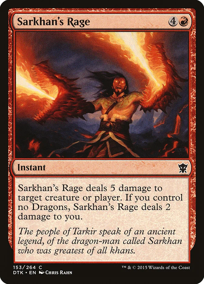 Sarkhan's Rage 「DTK/153」「EN」