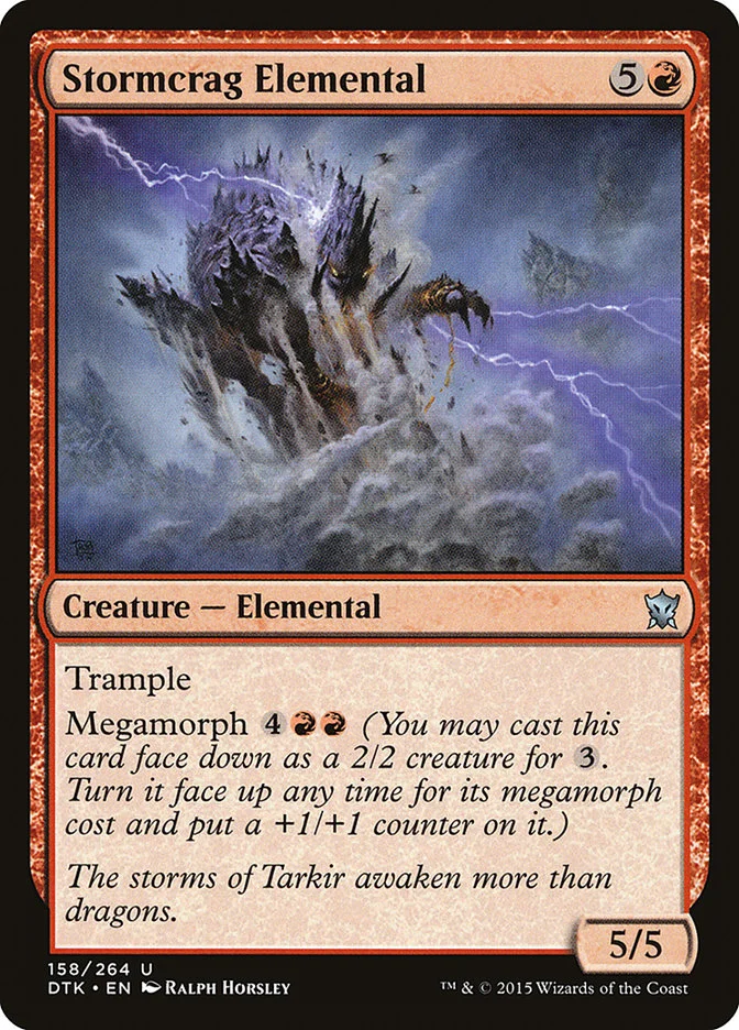 Stormcrag Elemental 「DTK/158」「EN」