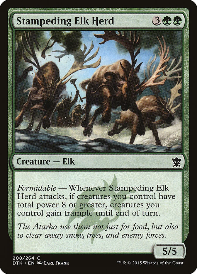Stampeding Elk Herd 「DTK/208」「EN」