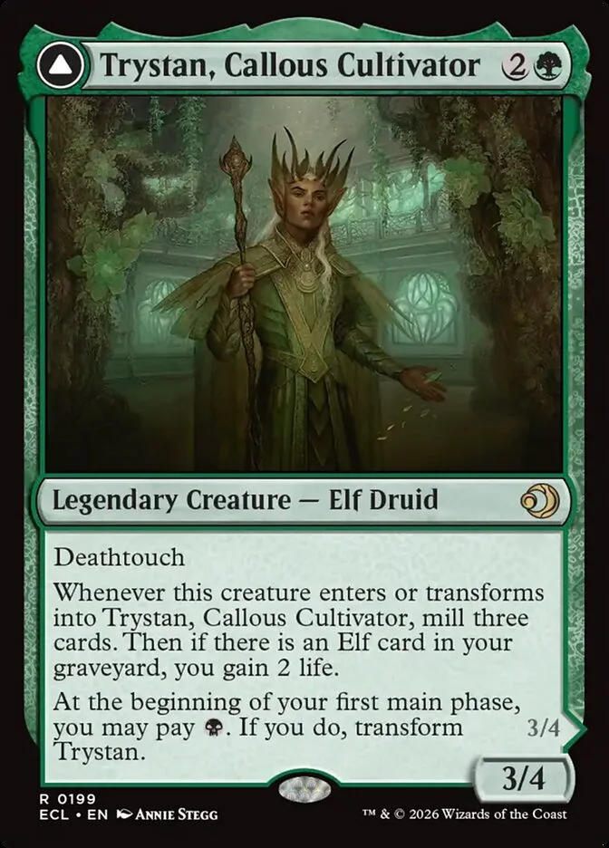 Trystan, Callous Cultivator // Trystan, Penitent Culler 「ECL/199」「EN」