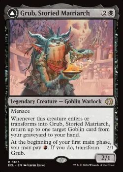 Grub, Storied Matriarch // Grub, Notorious Auntie #105 · Magic: The Gathering