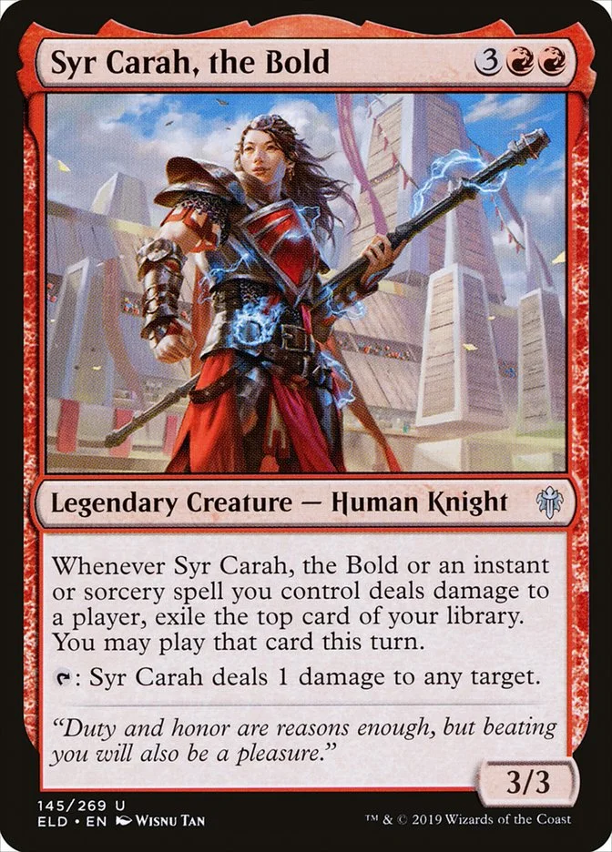 Syr Carah, the Bold 「ELD/145」「EN」
