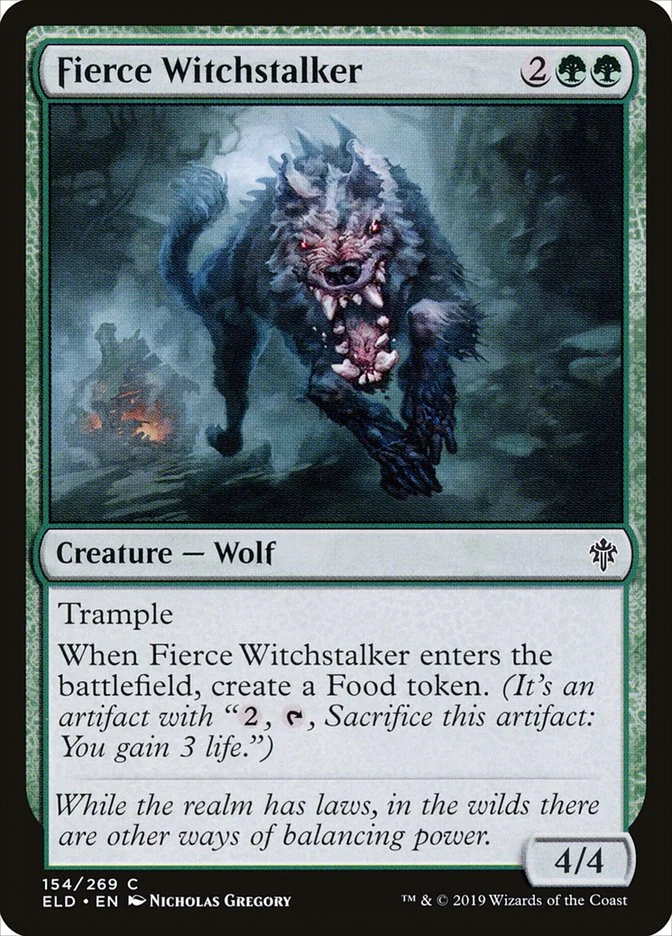 Fierce Witchstalker 「ELD/154」「EN」