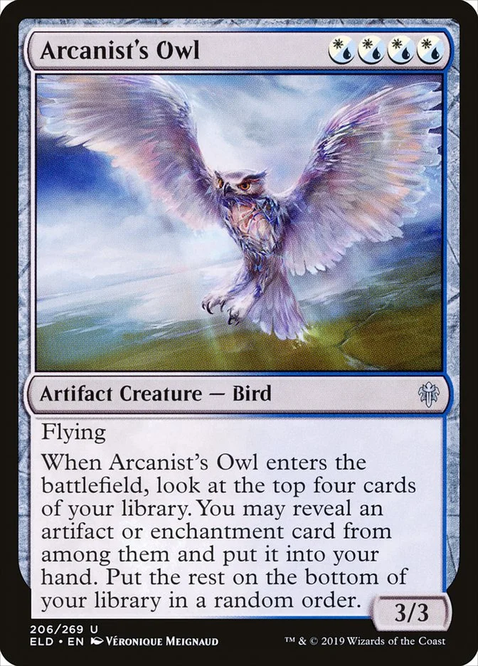 Arcanist's Owl 「ELD/206」「EN」