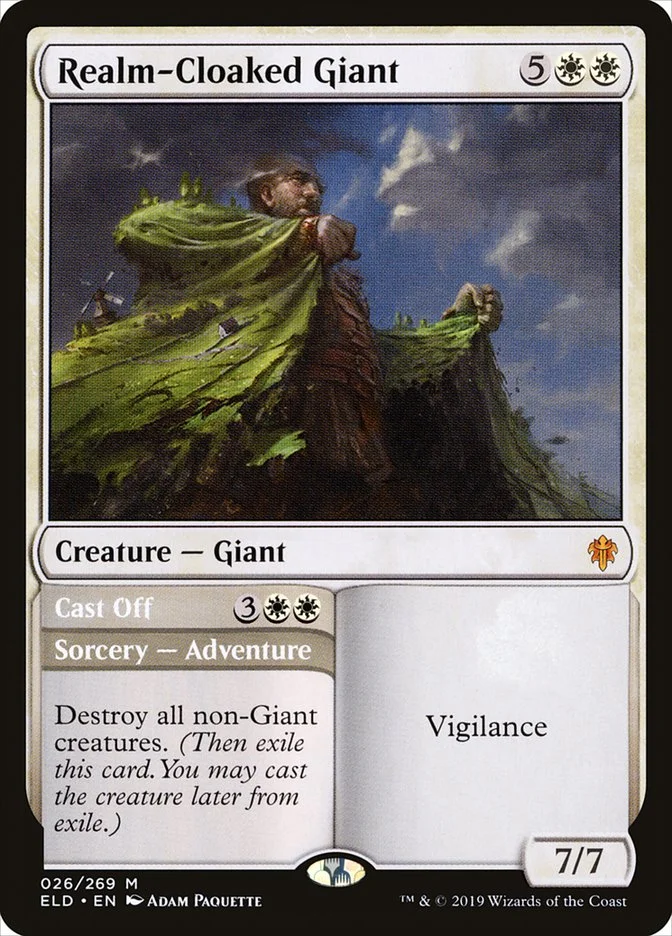 Realm-Cloaked Giant // Cast Off 「ELD/26」「EN」