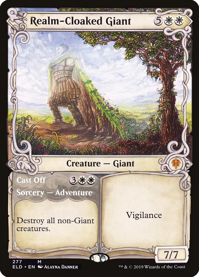 Realm-Cloaked Giant // Cast Off 「ELD/277」「EN」