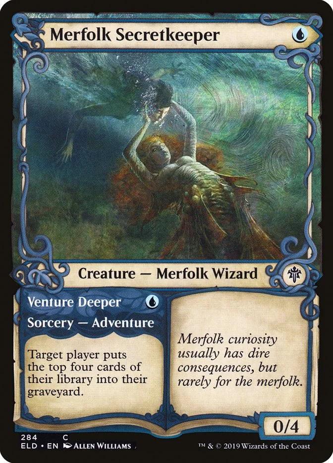 Merfolk Secretkeeper // Venture Deeper 「ELD/284」「EN」