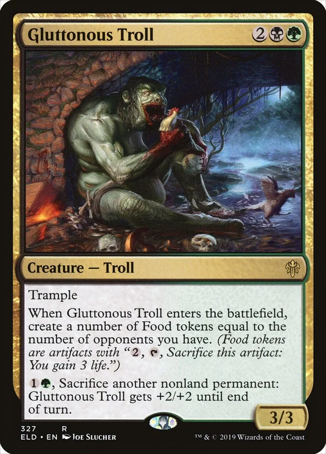 Gluttonous Troll 「ELD/327」「EN」