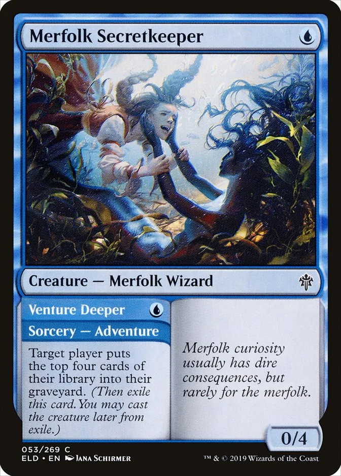 Merfolk Secretkeeper // Venture Deeper 「ELD/53」「EN」