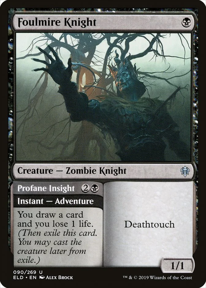 Foulmire Knight // Profane Insight 「ELD/90」「EN」