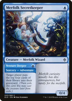Merfolk Secretkeeper // Venture Deeper #53 · Magic: The Gathering