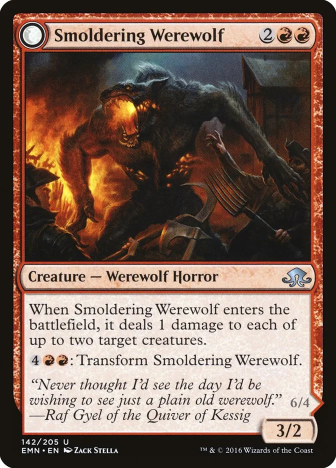 Smoldering Werewolf // Erupting Dreadwolf 「EMN/142」「EN」
