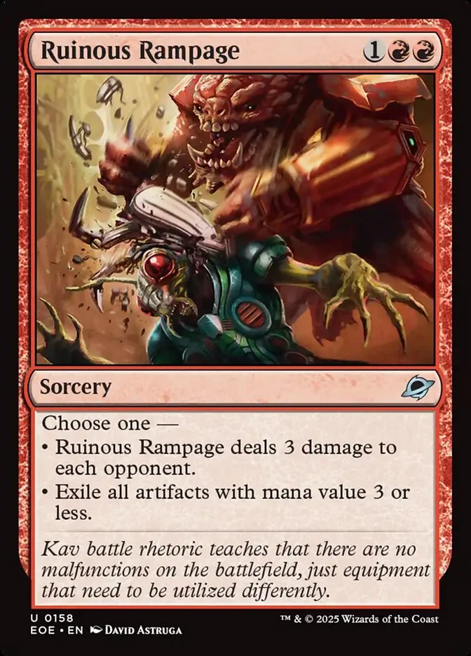 Ruinous Rampage 「EOE/158」「EN」