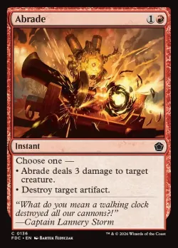 Abrade #136 · Magic: The Gathering