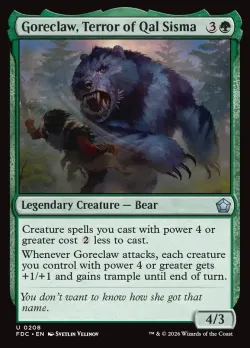 Goreclaw, Terror of Qal Sisma #208 · Magic: The Gathering