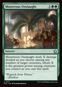 Monstrous Onslaught #217 · Magic: The Gathering