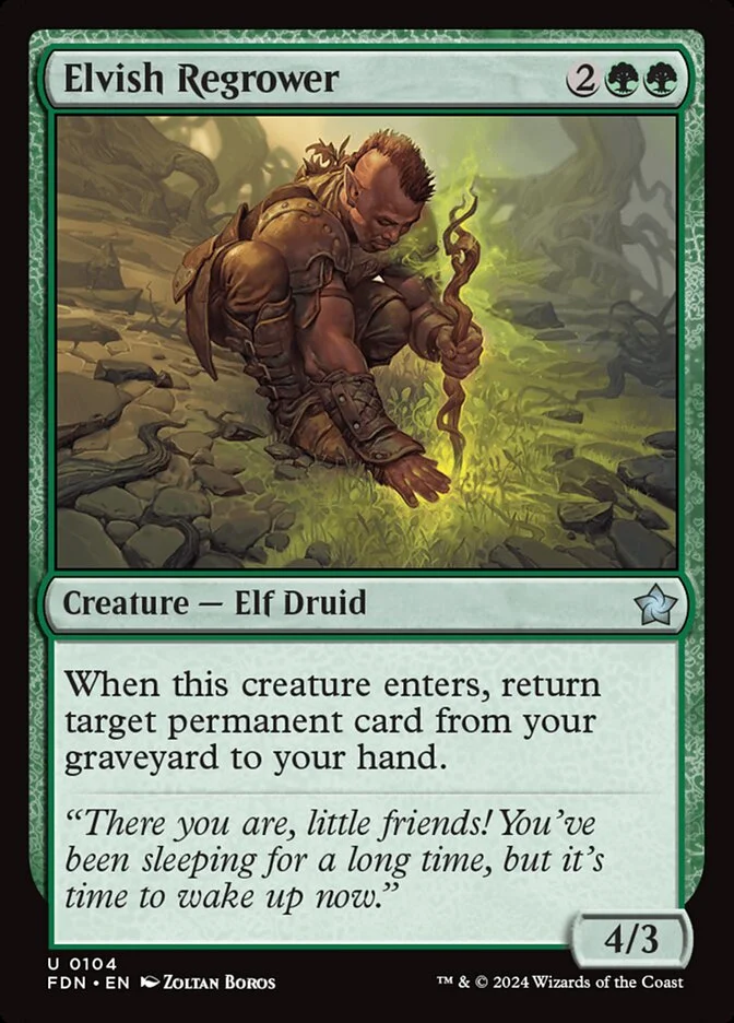 Elvish Regrower 「FDN/104」「EN」